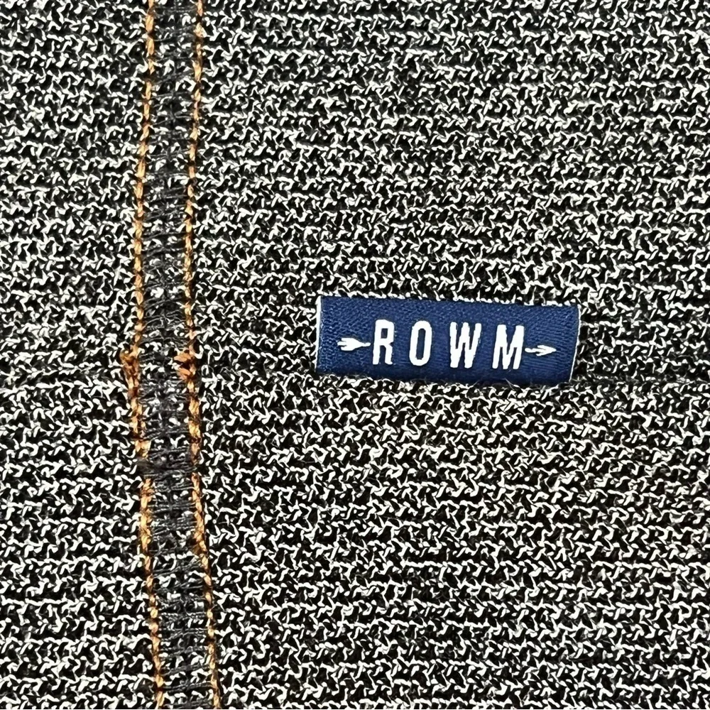 ROWM 1/4 Zip Charcoal Pullover With Copper Colored Stitching. XXL EUC - Picture 8 of 13